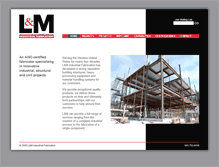 Tablet Screenshot of lmsteelfab.com